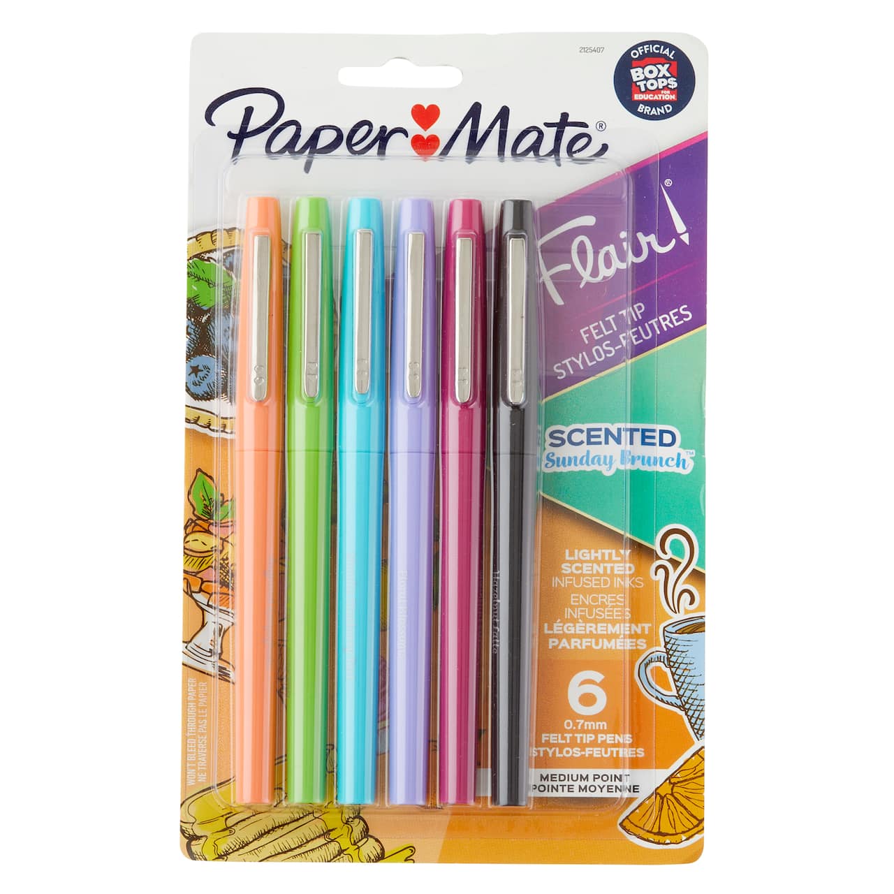 Ensemble de stylos à pointe feutrée Scented Sunday Brunch Flair! de Paper Mate